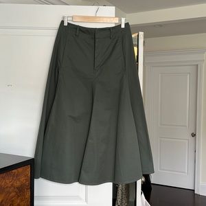 Olive Green Trouser Skirt